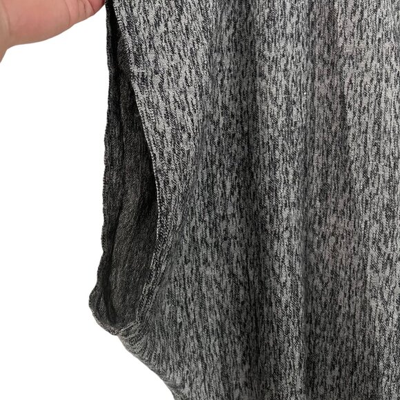 VTG Hiroko Koshino Paris Minimalist Black Gray Wool Asymmetric Open Cardigan M - Picture 4 of 7